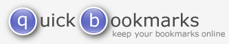 Quick Bookmarks - keep your bookmarks on the web